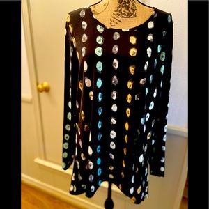 NWT Lularoe Lynnae Size 2x Black top